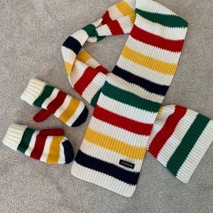 Hudson Bay Mitts & Scarf